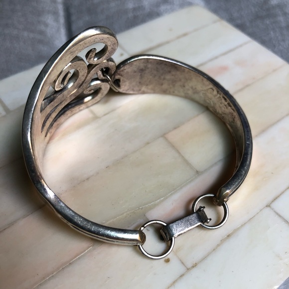 ❌SOLD❌Silver Cuff Bracelet | Fashioned Silverware - Picture 3 of 8